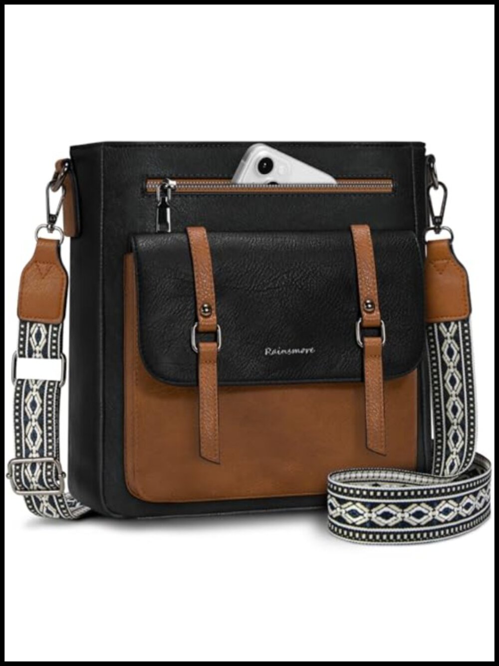 Waterproof PU Leather Crossbody Bag for Women Lightweight Hobo Purse